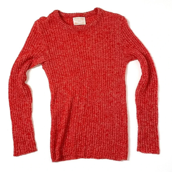 Vintage Pendleton 100% Virgin Wool Ribbed Knit Sweater - Picture 1 of 5